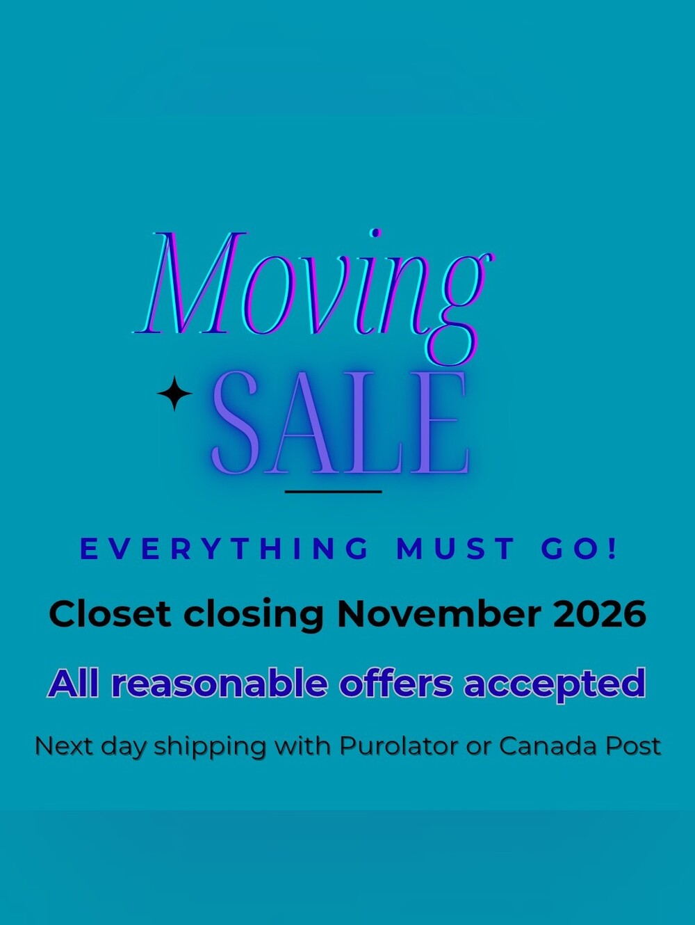 Closet Clearout